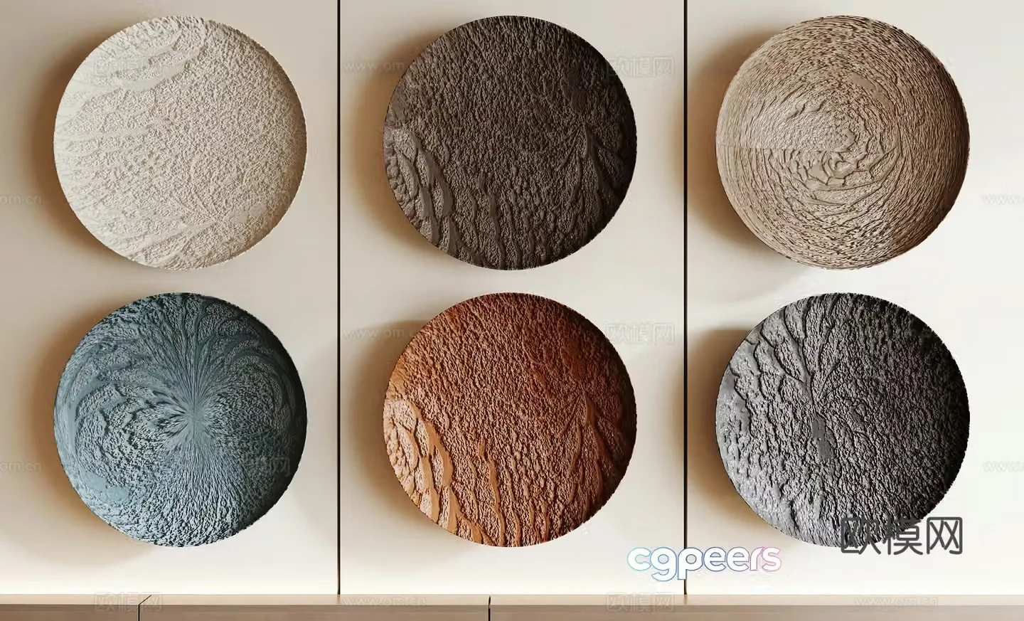 Modern wall decoration pendant 3D model