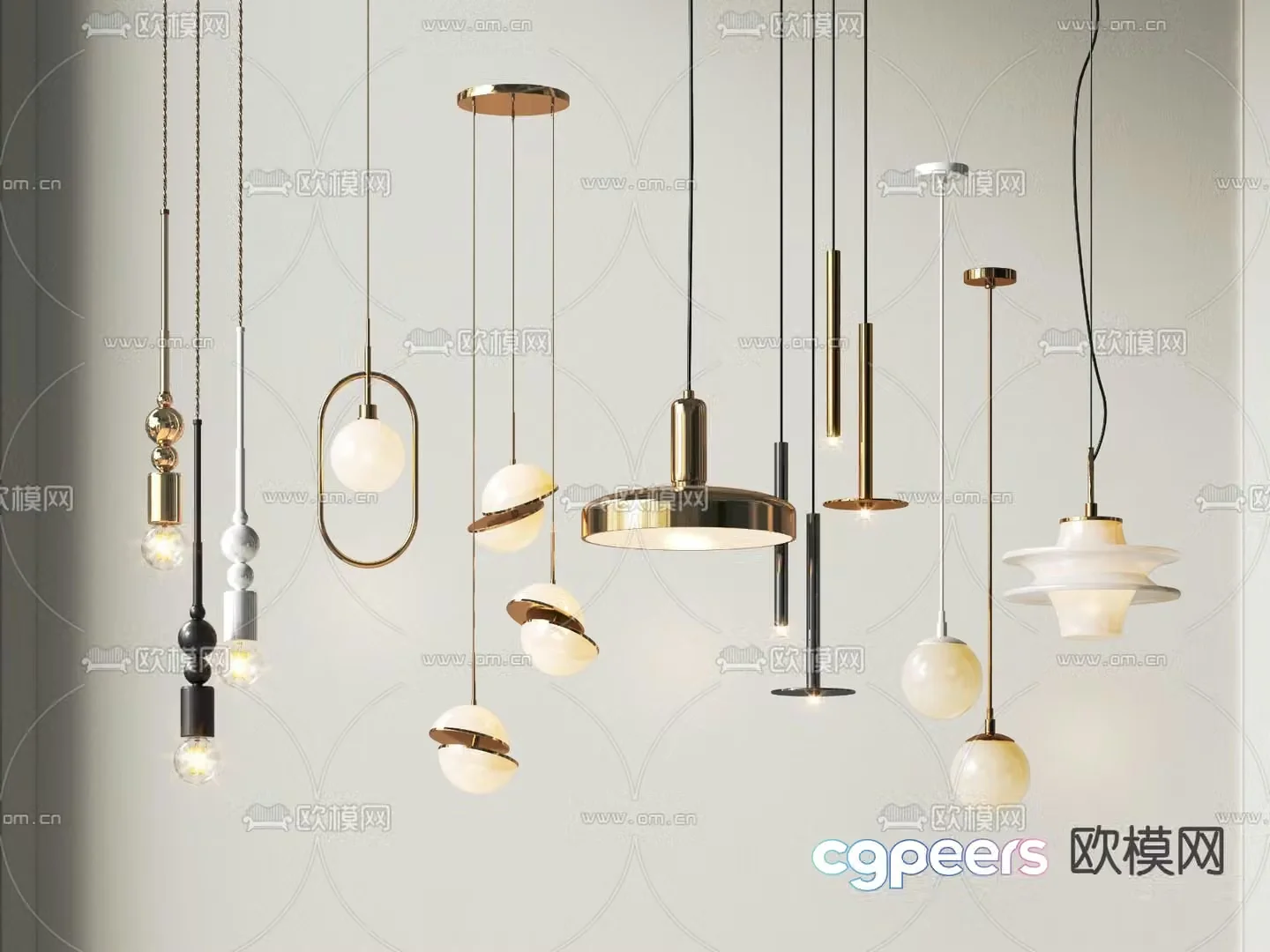 Creative chandelier art chandelier chandelier 3d model