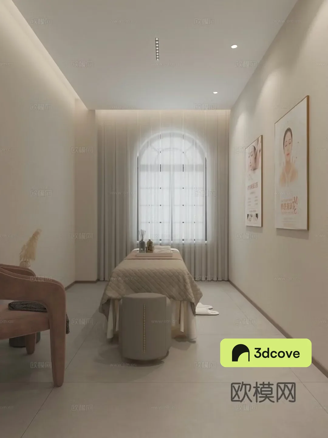 Middle Ages Lavia Beauty Salon_Second Floor of Beauty Salon_Second Floor of Beauty Hall_Stair Area 3D Model 3D Model