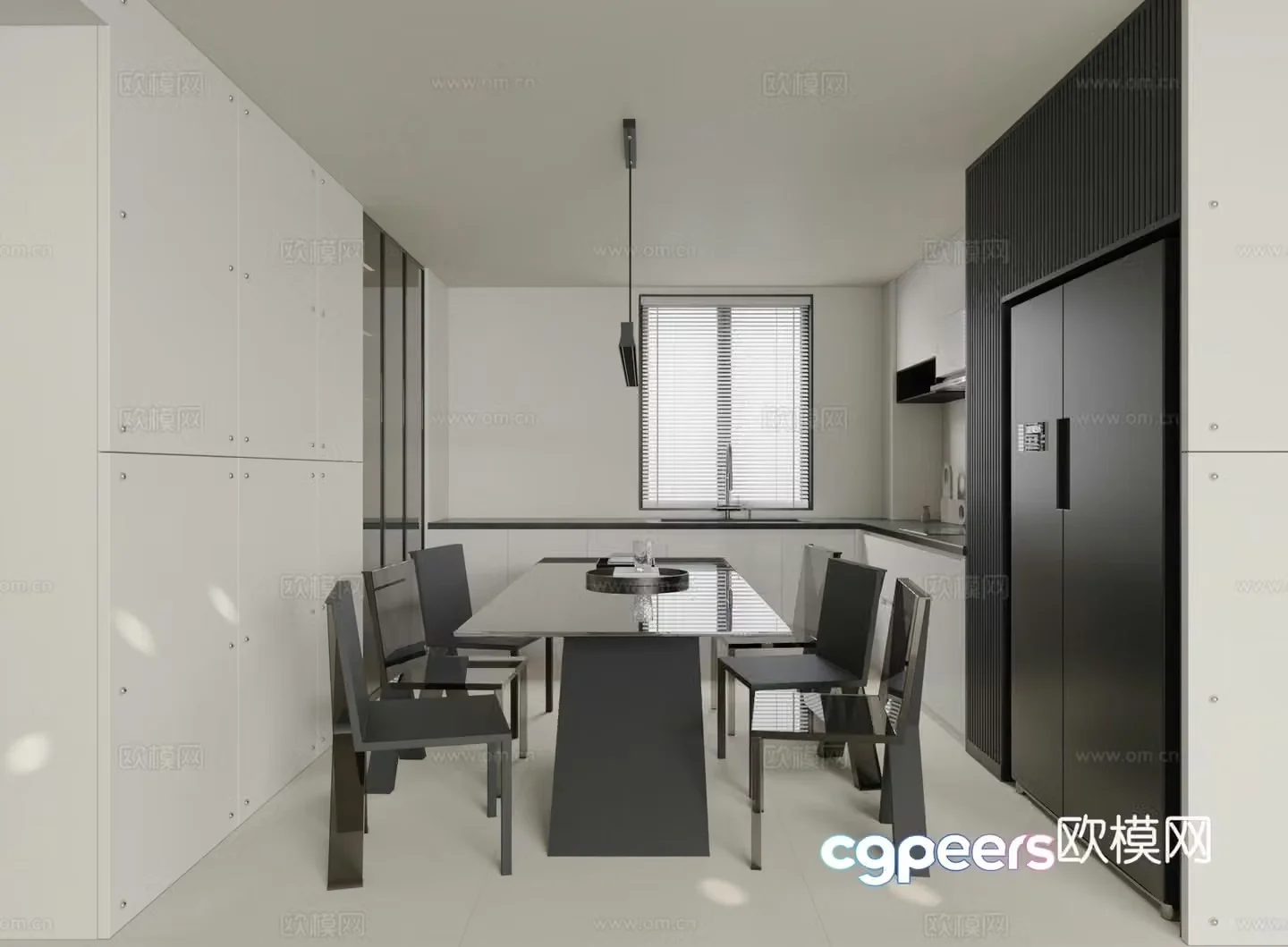 Modern Italian restaurant 3d model