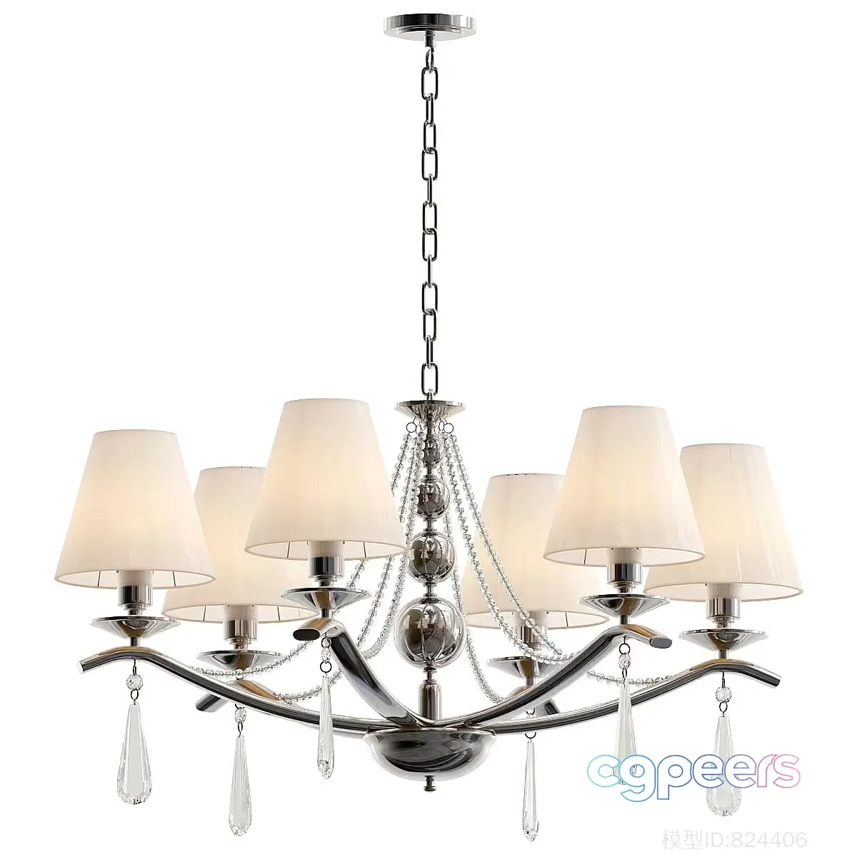 Gold Light Fixture 3D Model – 8780 – VRAY Render