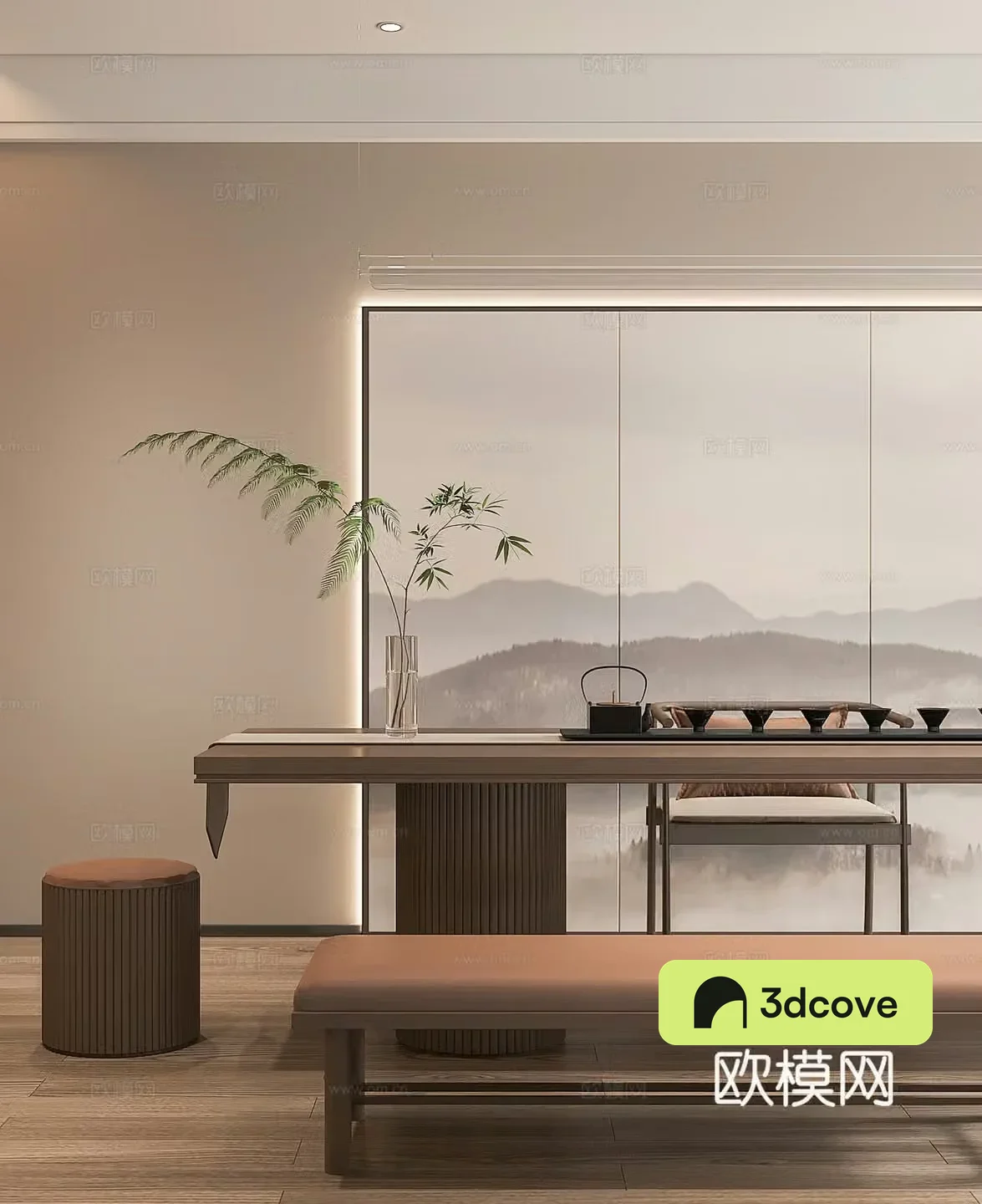 New Chinese style study room