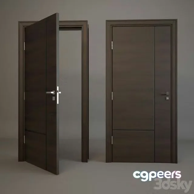 3ds Max Free – Modern Door 008