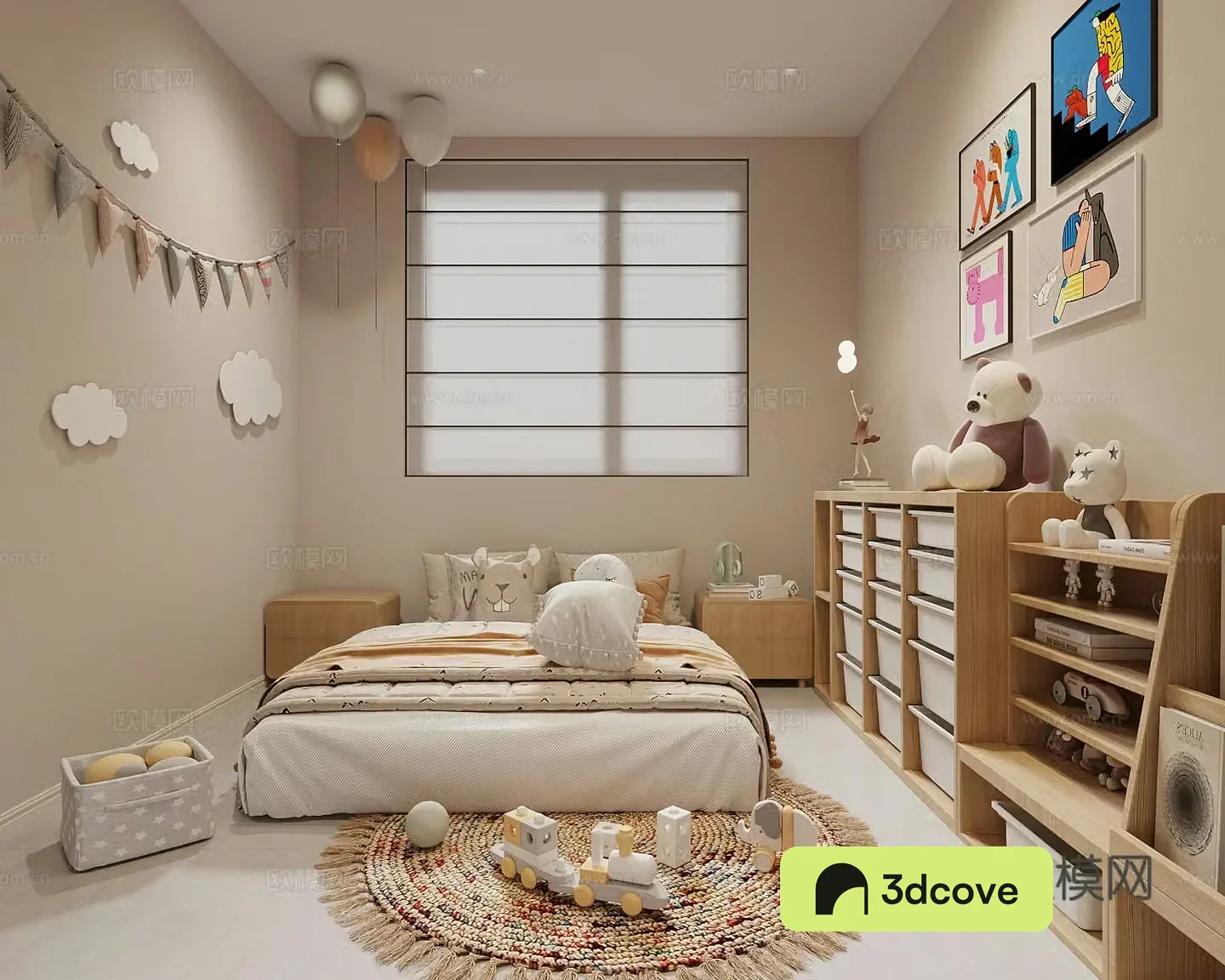 Modern children’s room Children’s bedroom Children’s master bedroom