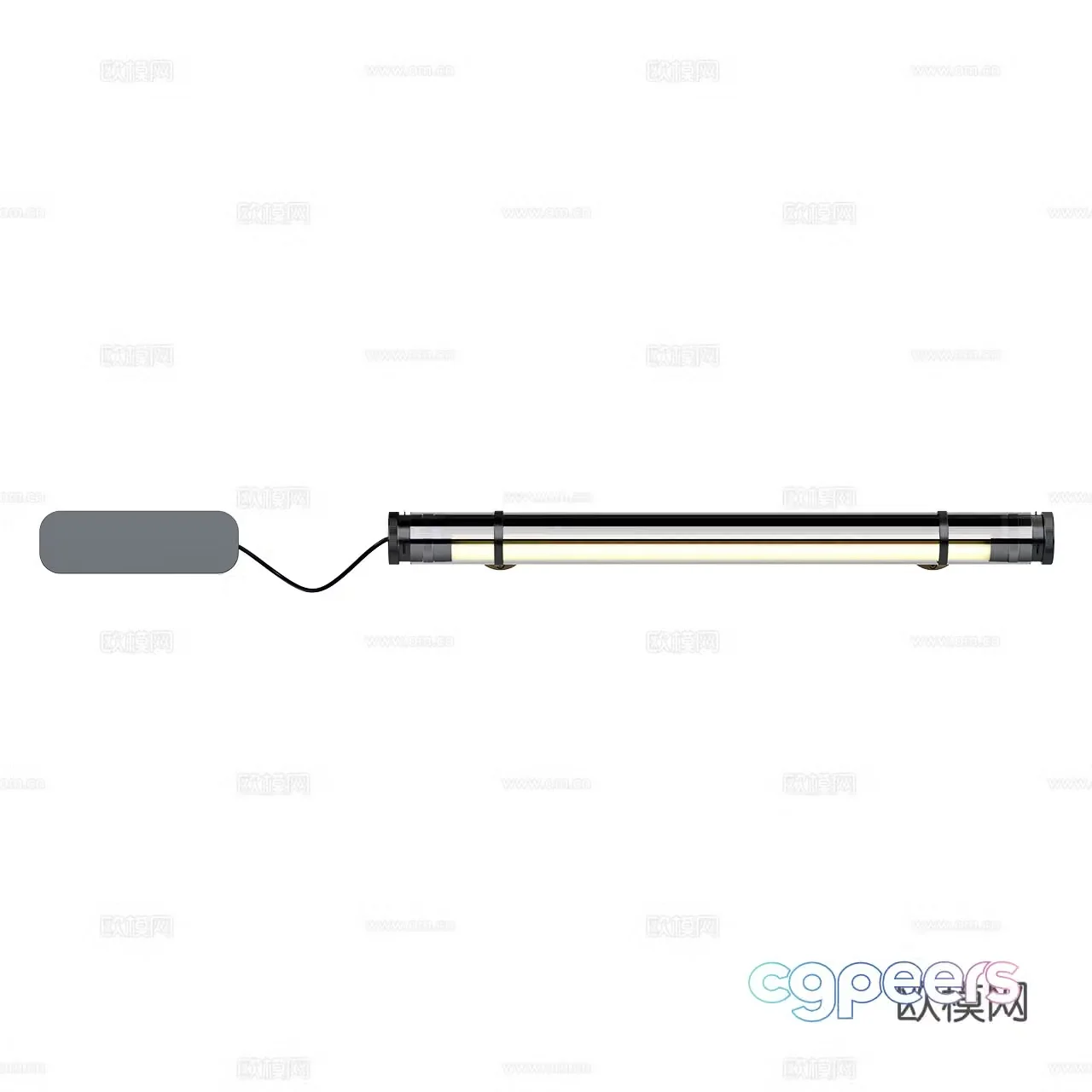 Marset modern wall lamp glass wall lamp minimalist wall lamp long wall lamp 3d model