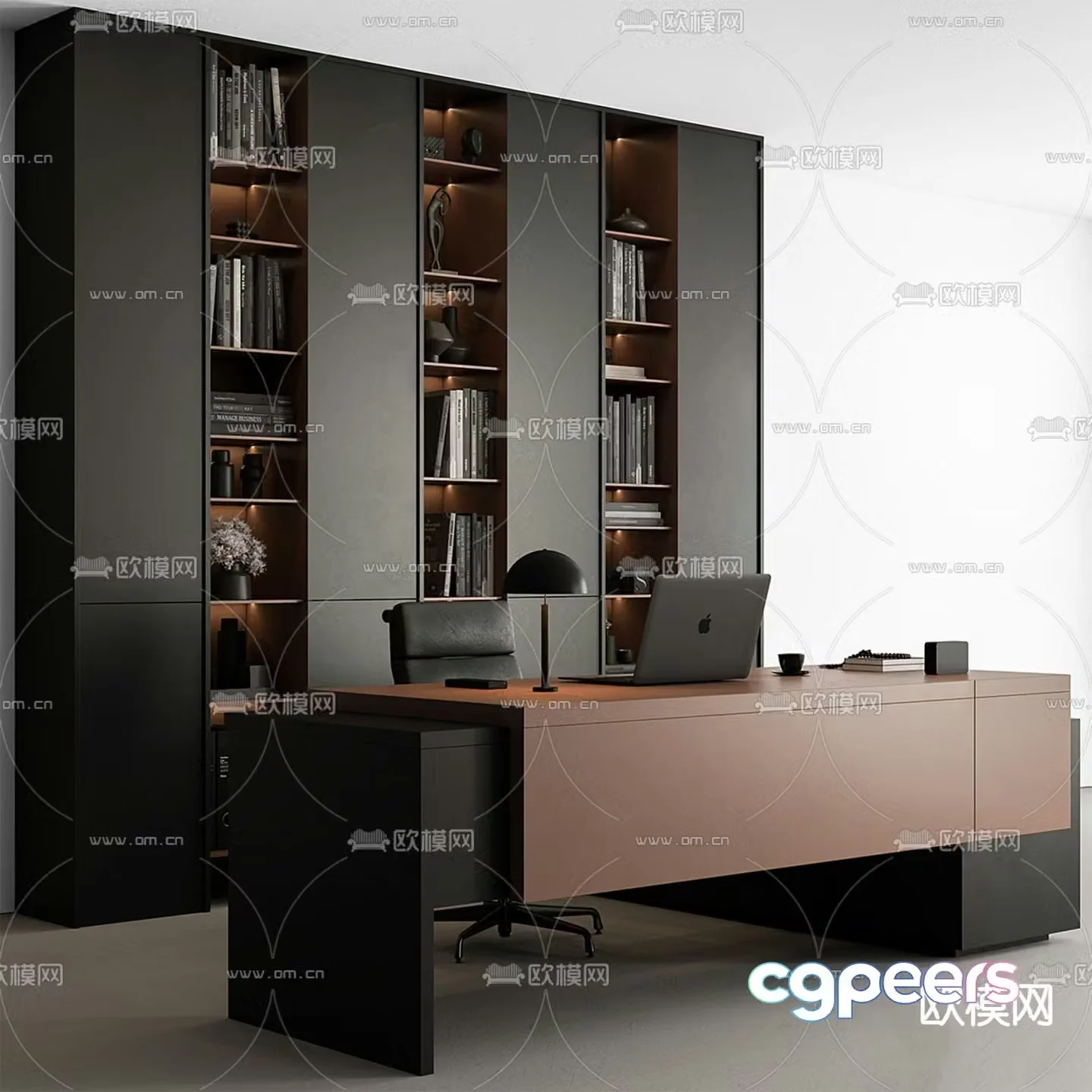 Office desk executive desk boss desk executive desk 3D model