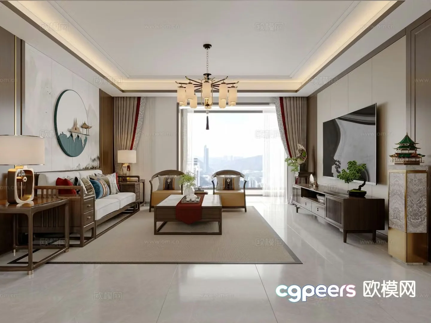 New Chinese restaurant 3D model