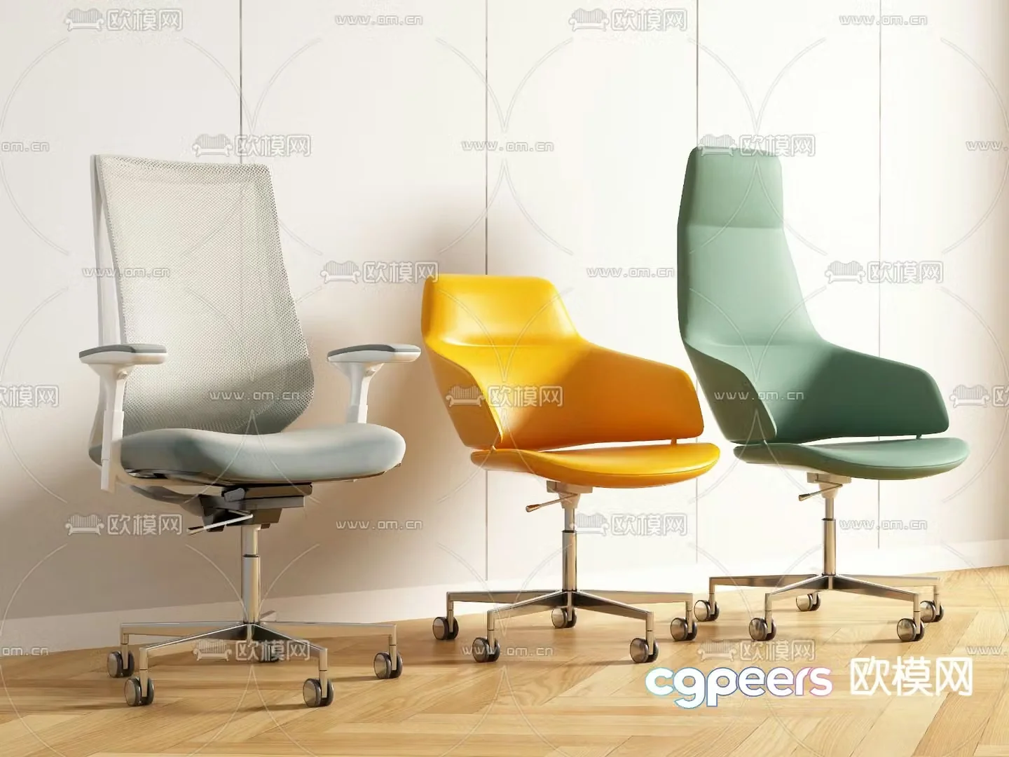 Office chair staff chair executive chair 3d model