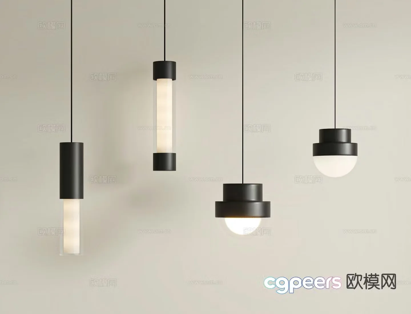 Bedside small chandelier 3d model