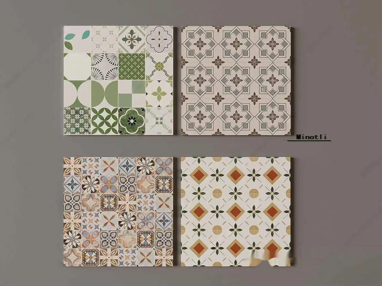 Tiled Wall Coverings 3D Model – 2352 – VRAY Render