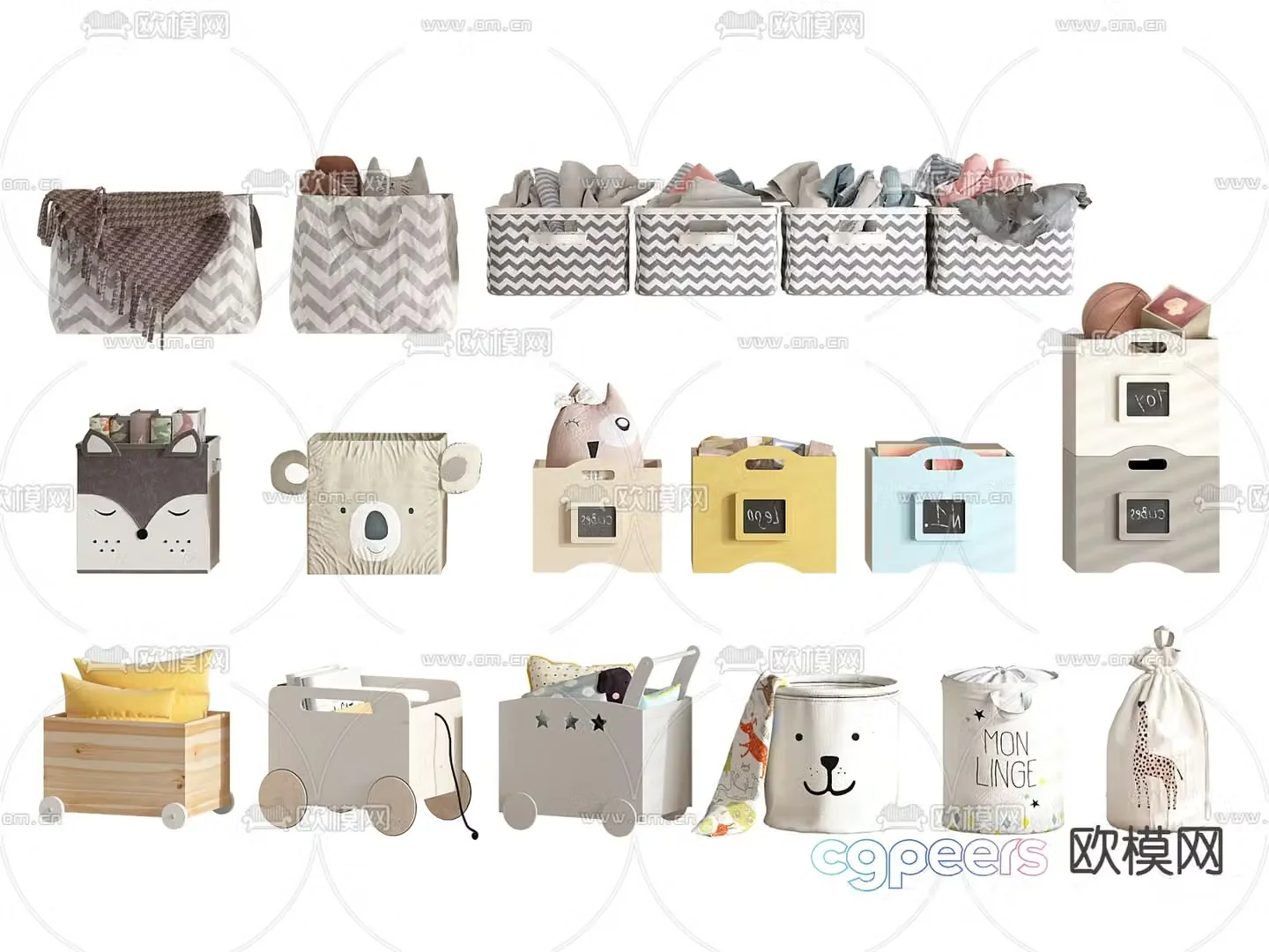 Children’s storage box 3d model