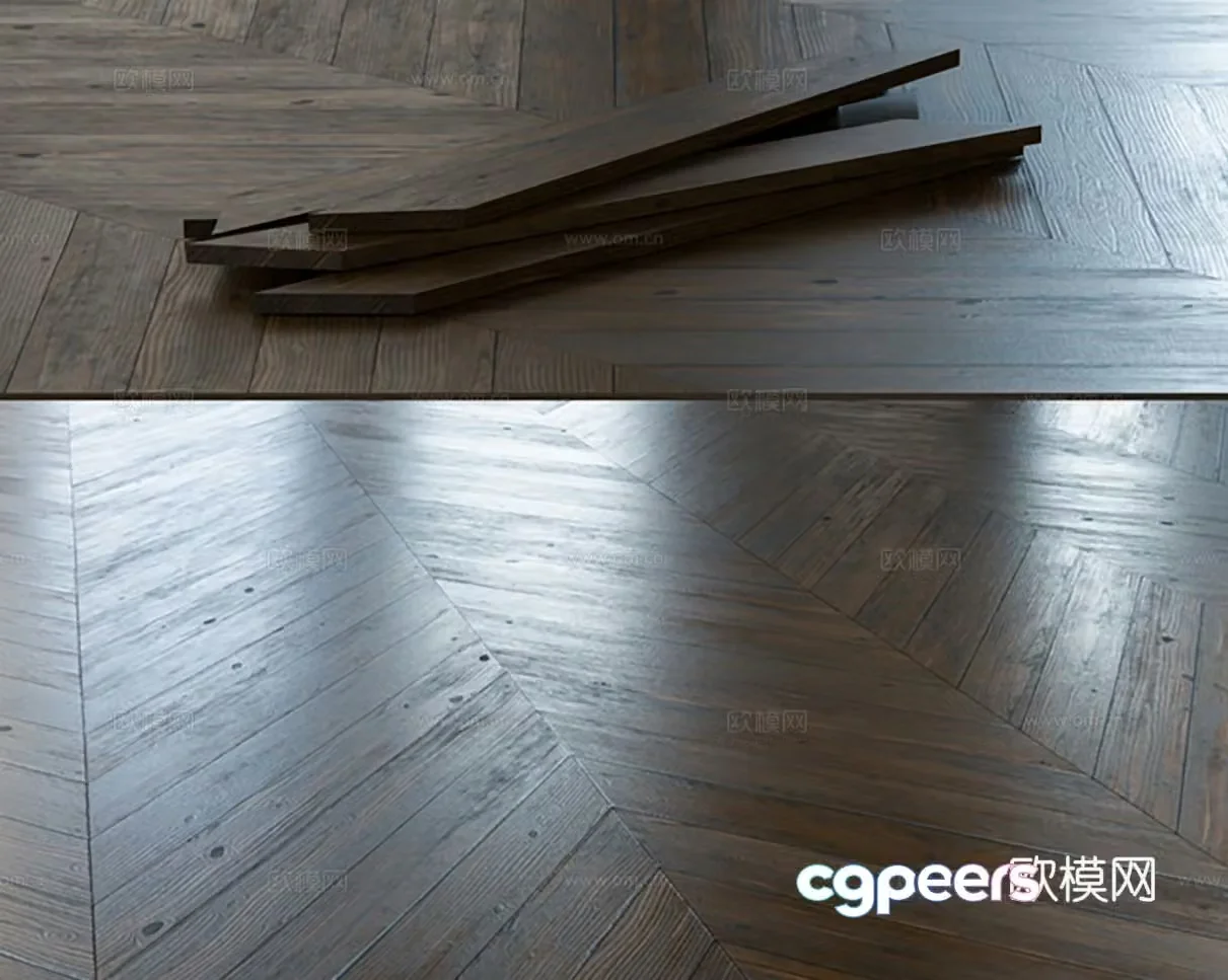 interior floor wooden floor 3d model