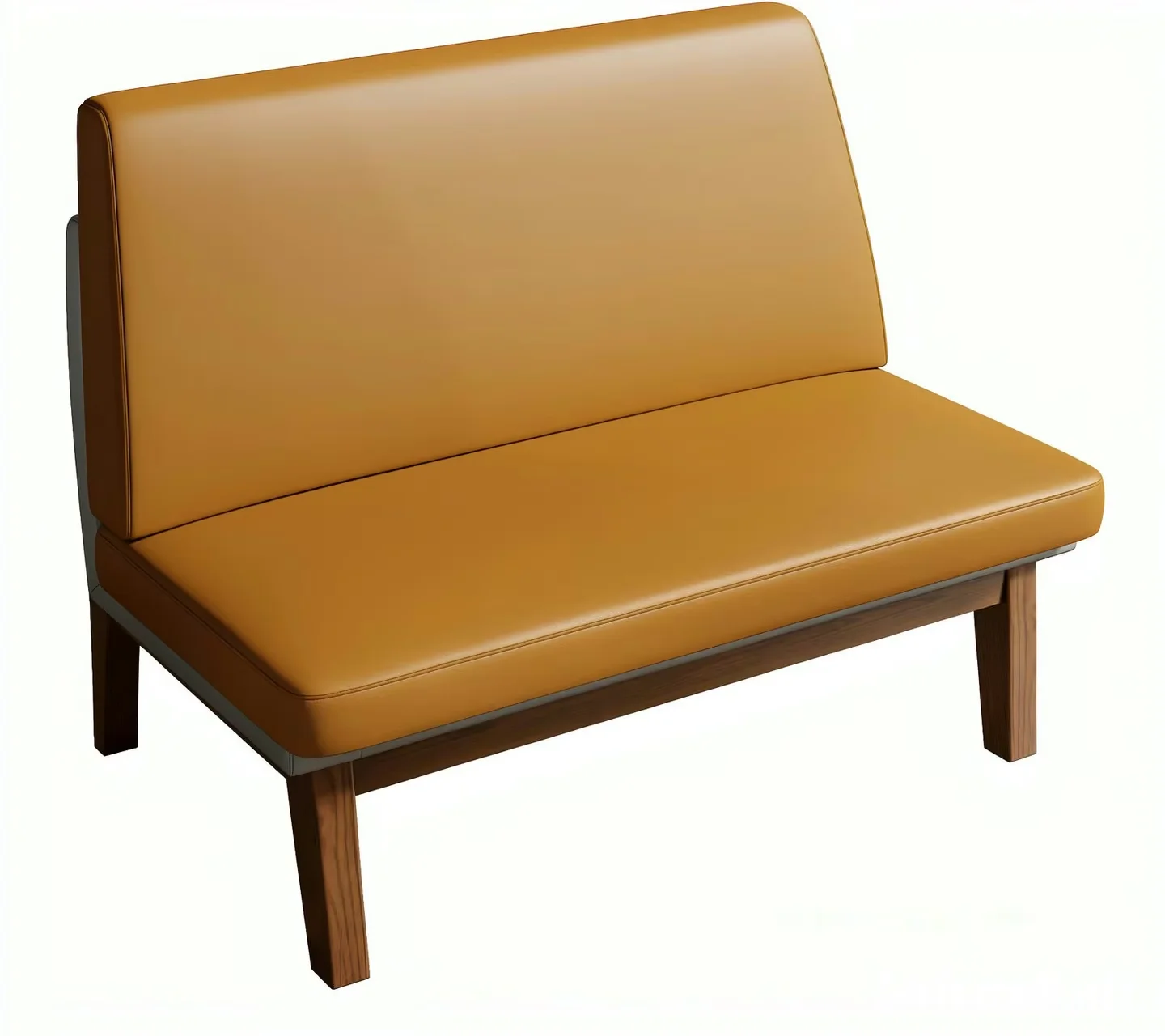 Brown Leather Bench 3D Model – 21788 – VRAY Render