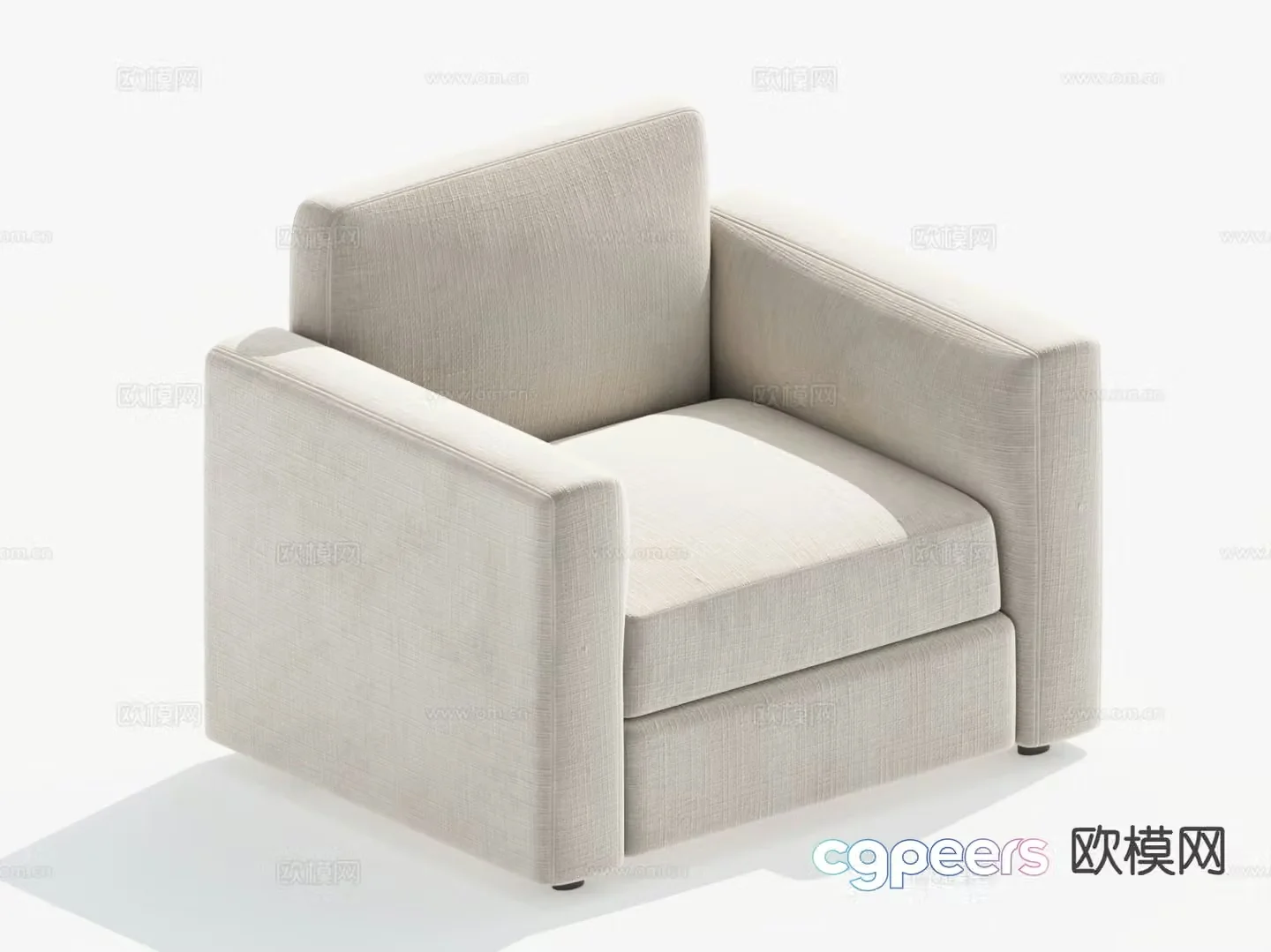 Single sofa leisure sofa 3d model
