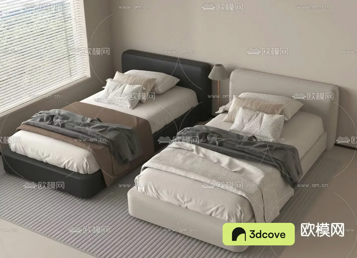Modern double bed