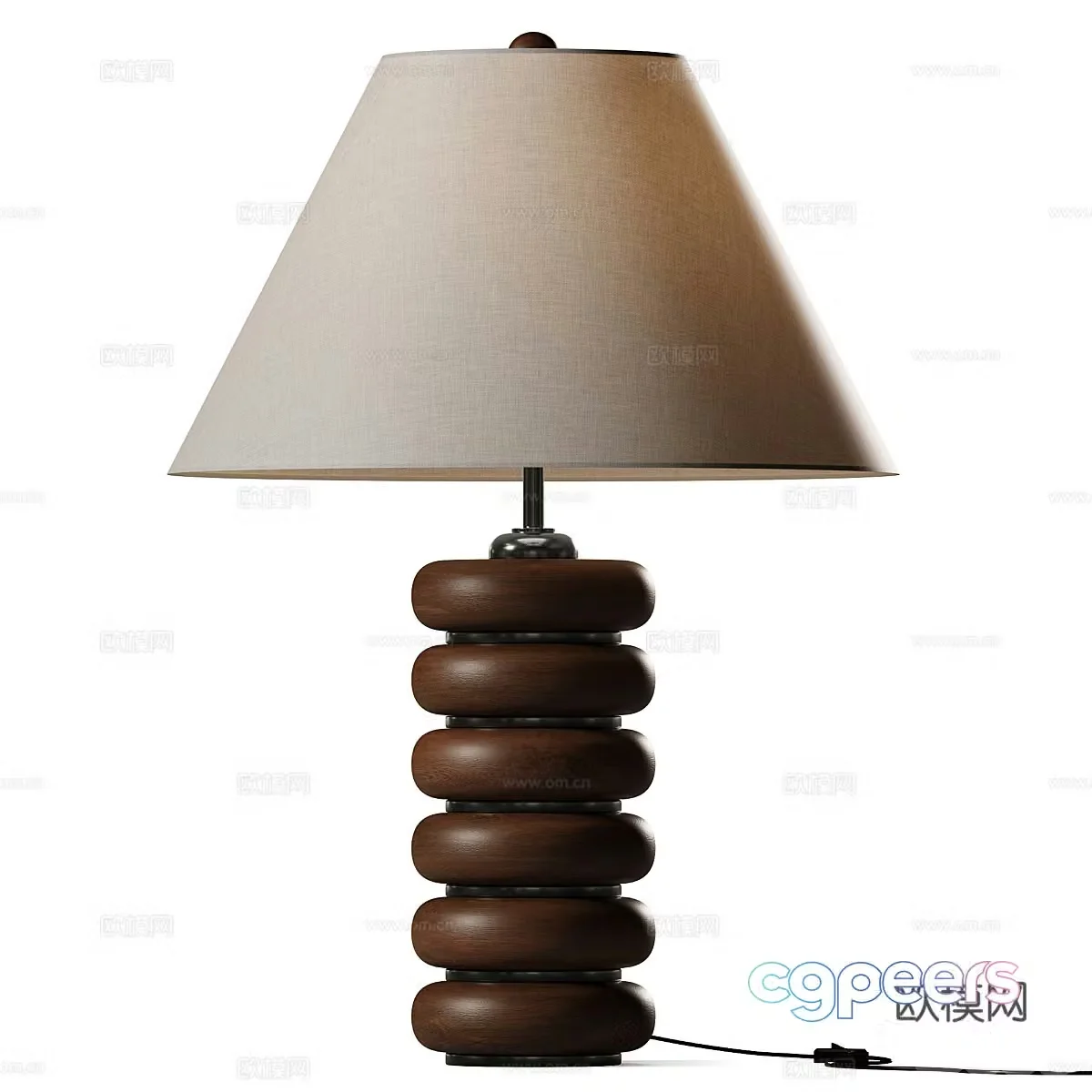 New Chinese style Wasabi Greyson desk lamp 3D model