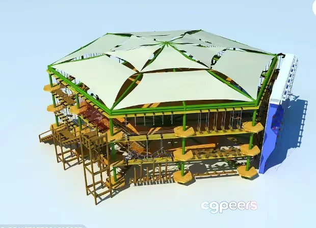 3D Model Of A Building 3D Model – 1810 – VRAY Render