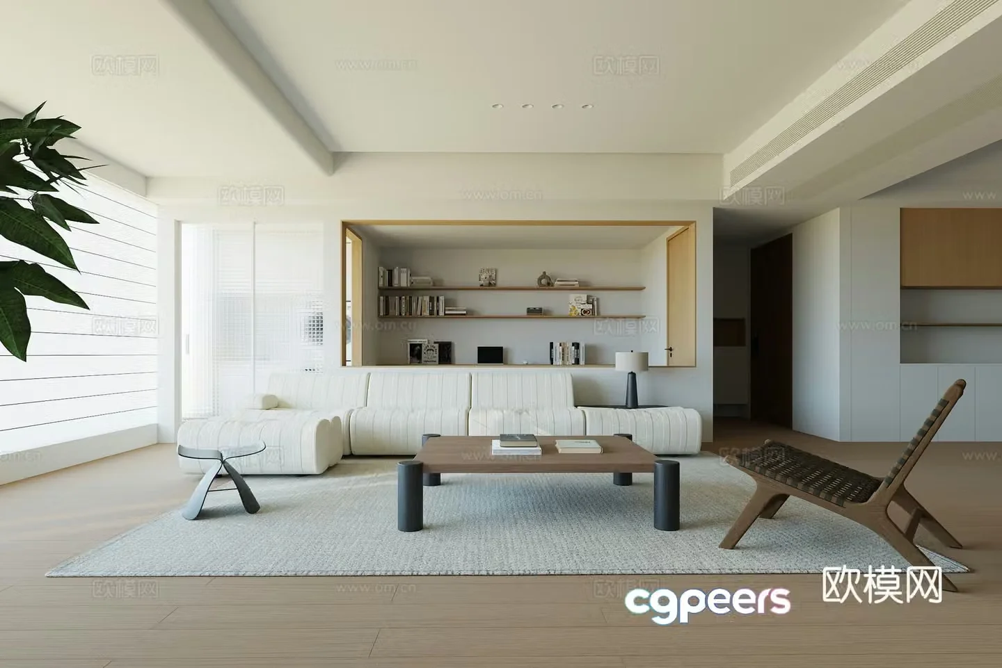 Modern living room 3d model