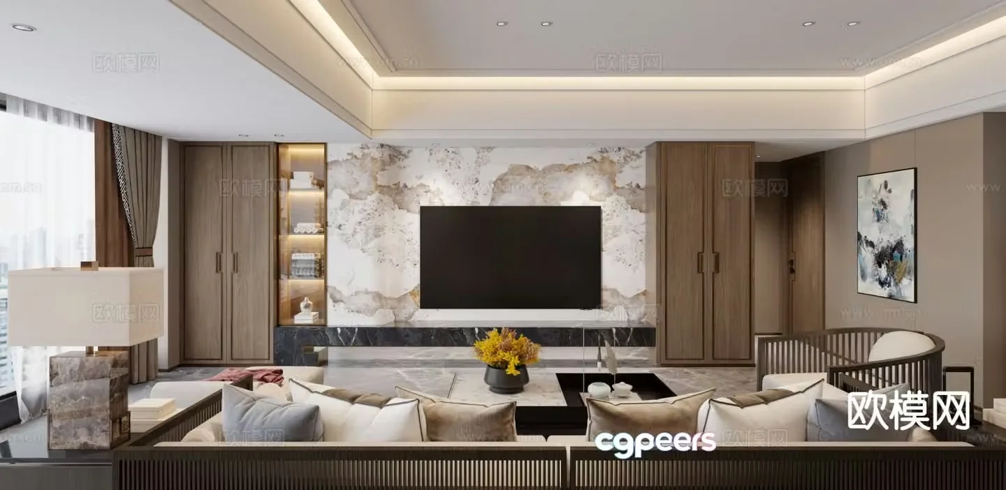 New Chinese restaurant 3D model