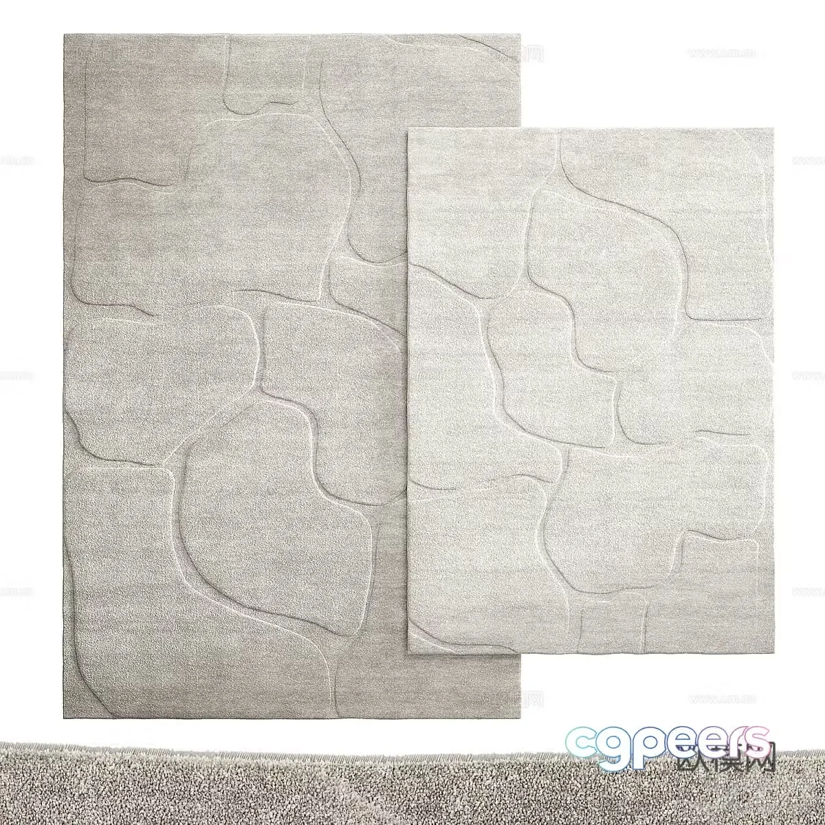 New Chinese wool carpet 3D model