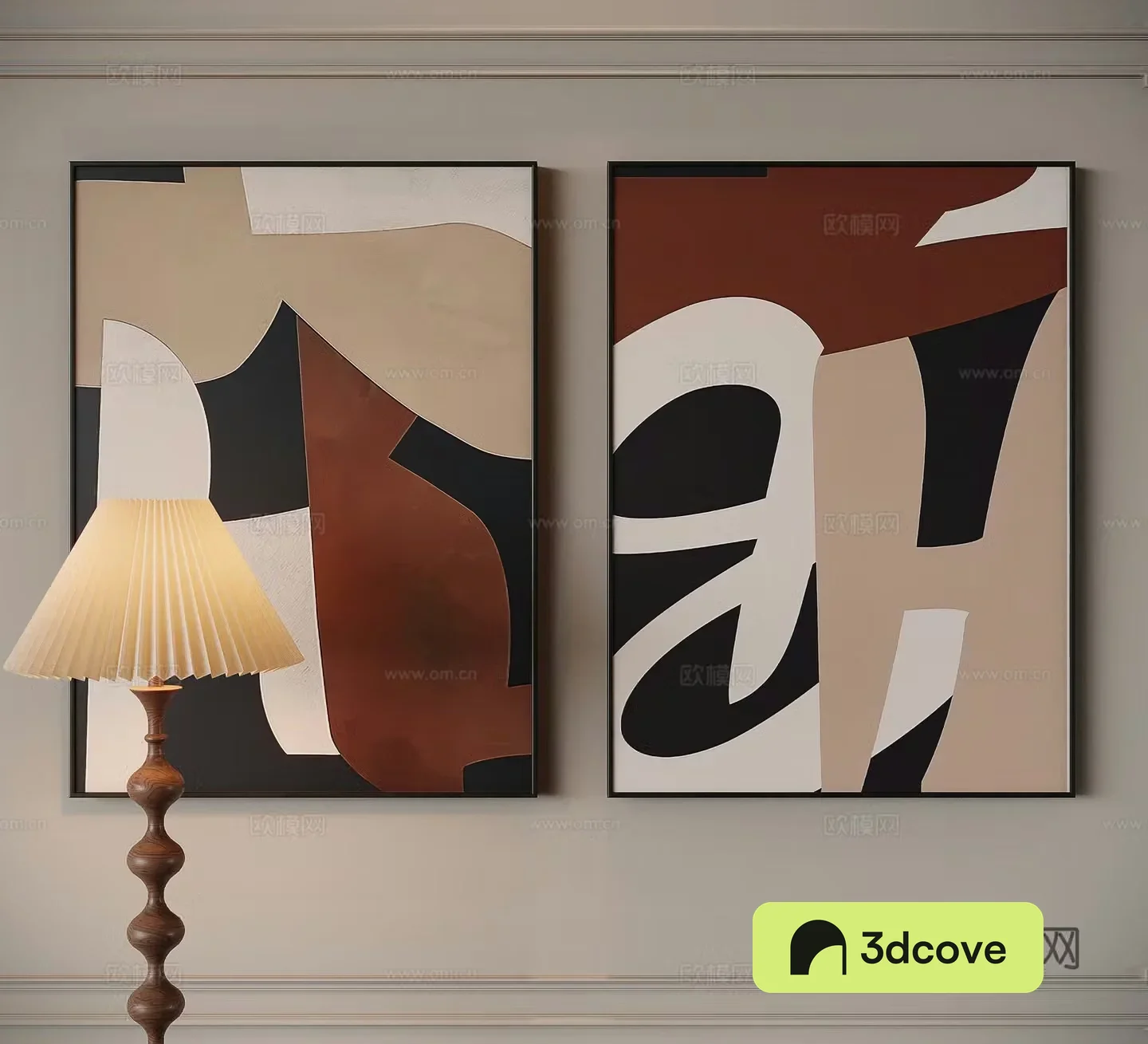Modern medieval style decorative painting