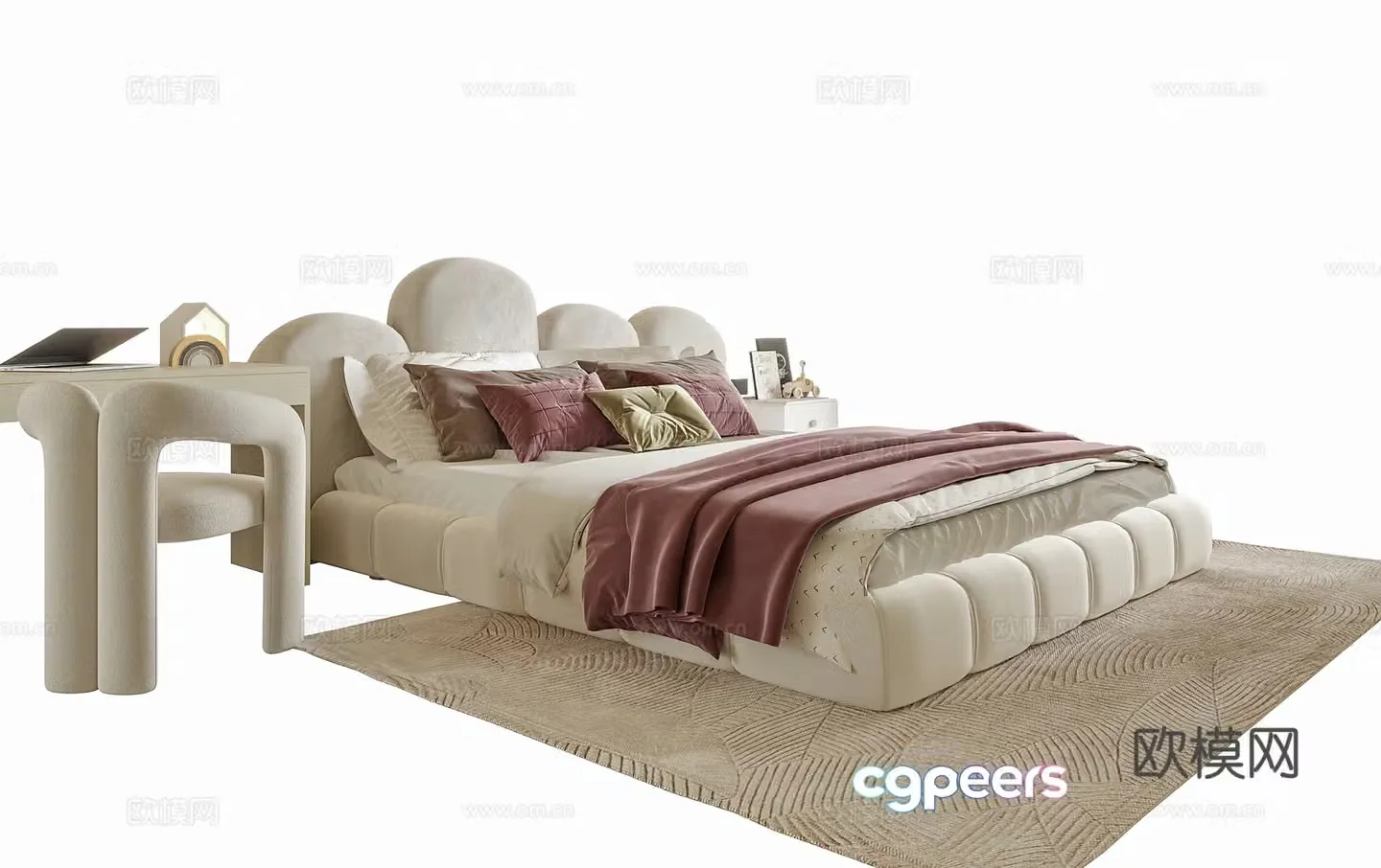 Modern children’s bed 3d model