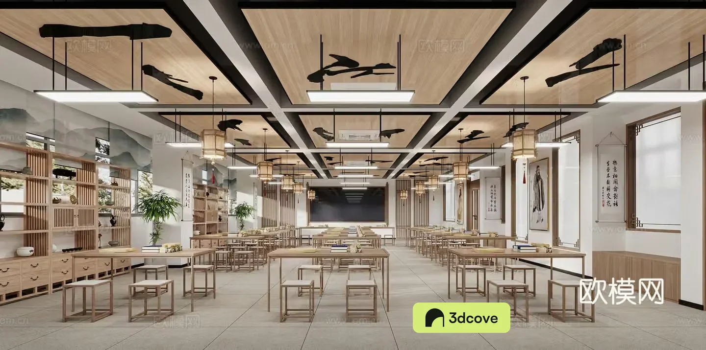 Modern calligraphy classroom