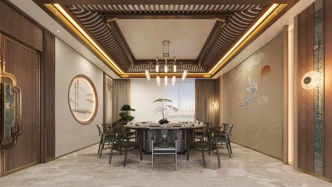 Dining Room Design 3D Model – 9496 – VRAY Render