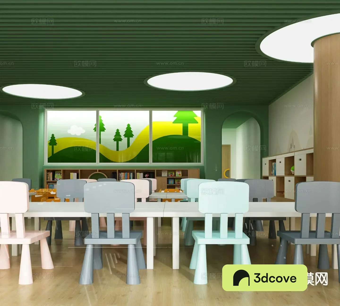 Modern kindergarten nursery