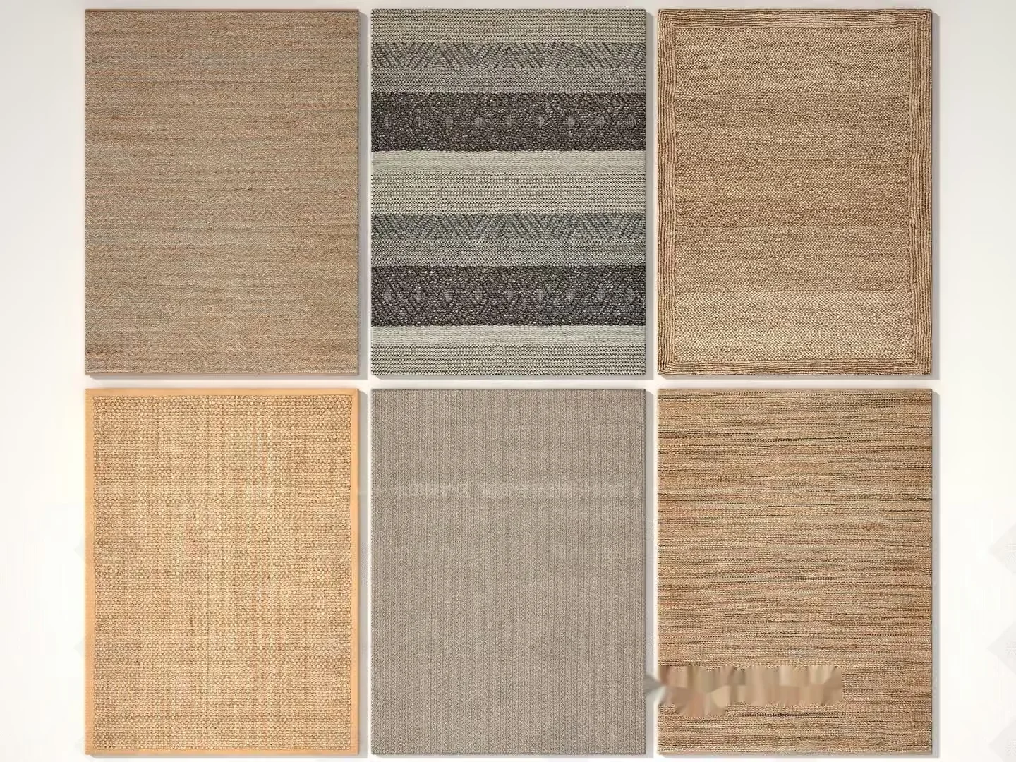 Rugs. They Are Made Of Woven Material 3D Model – 6102 – VRAY Render
