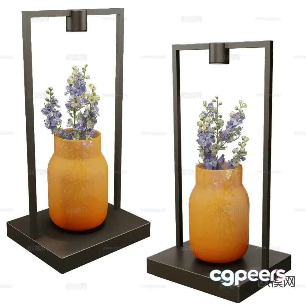 Artemide vase table lamp art lamp 3d model