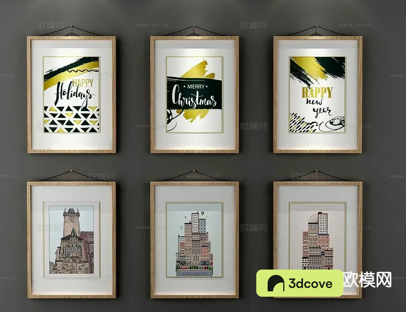 Nordic decorative painting architectural painting hanging painting
