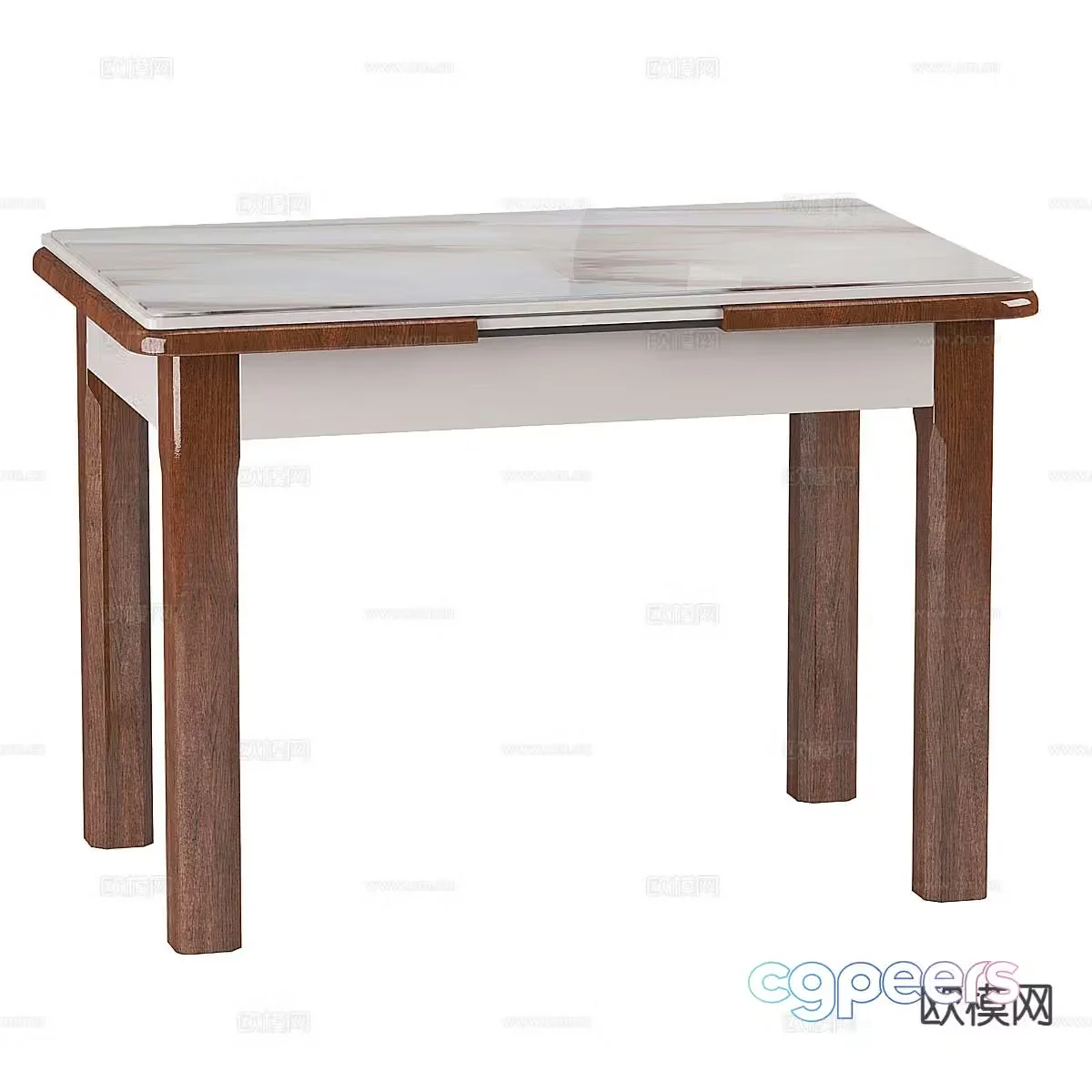 Nordic coffee table marble coffee table 3d model