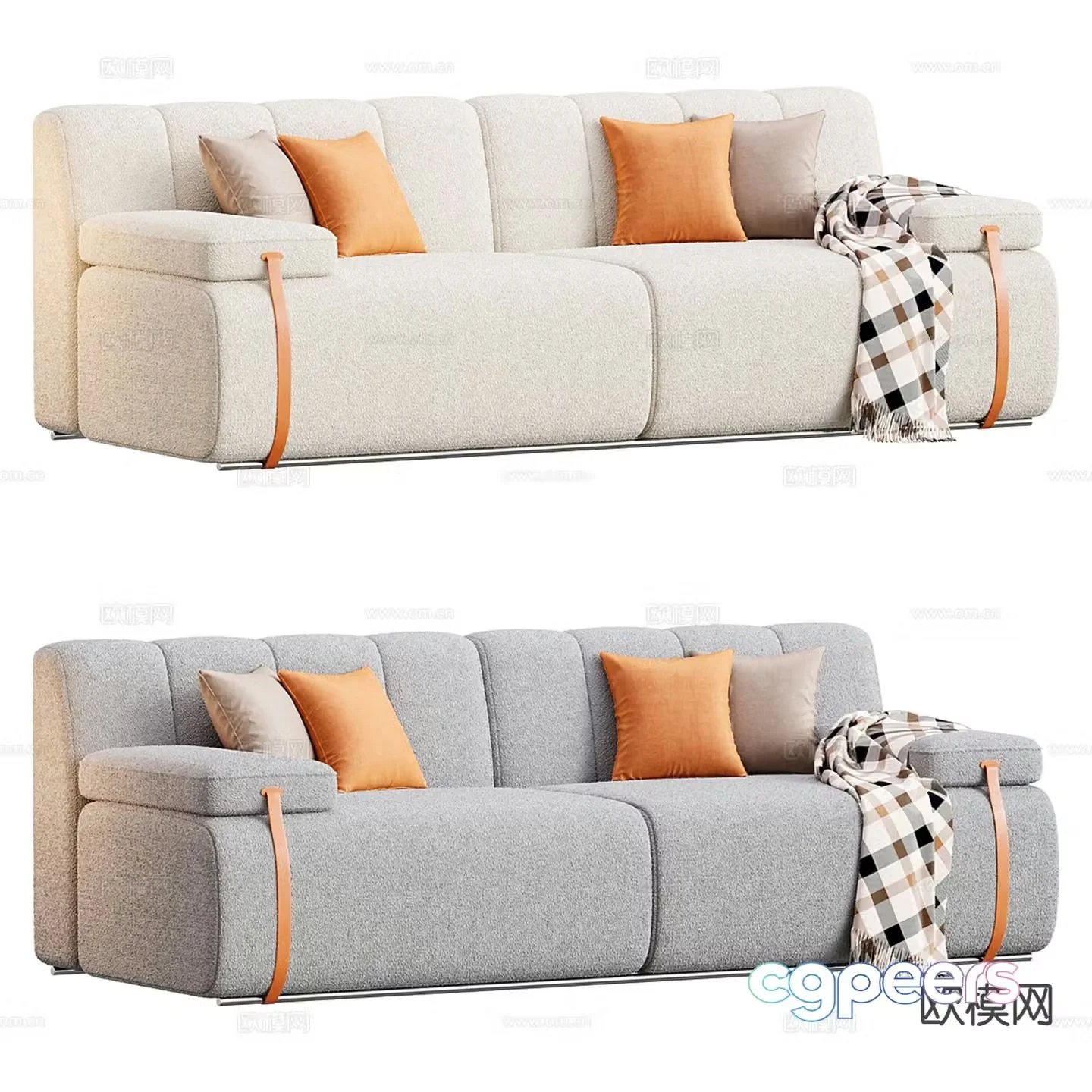 Modern love sofa 3d model