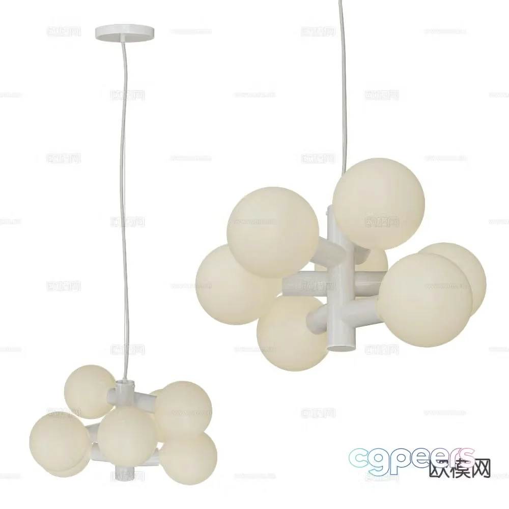Tala creative chandelier hall chandelier 3d model