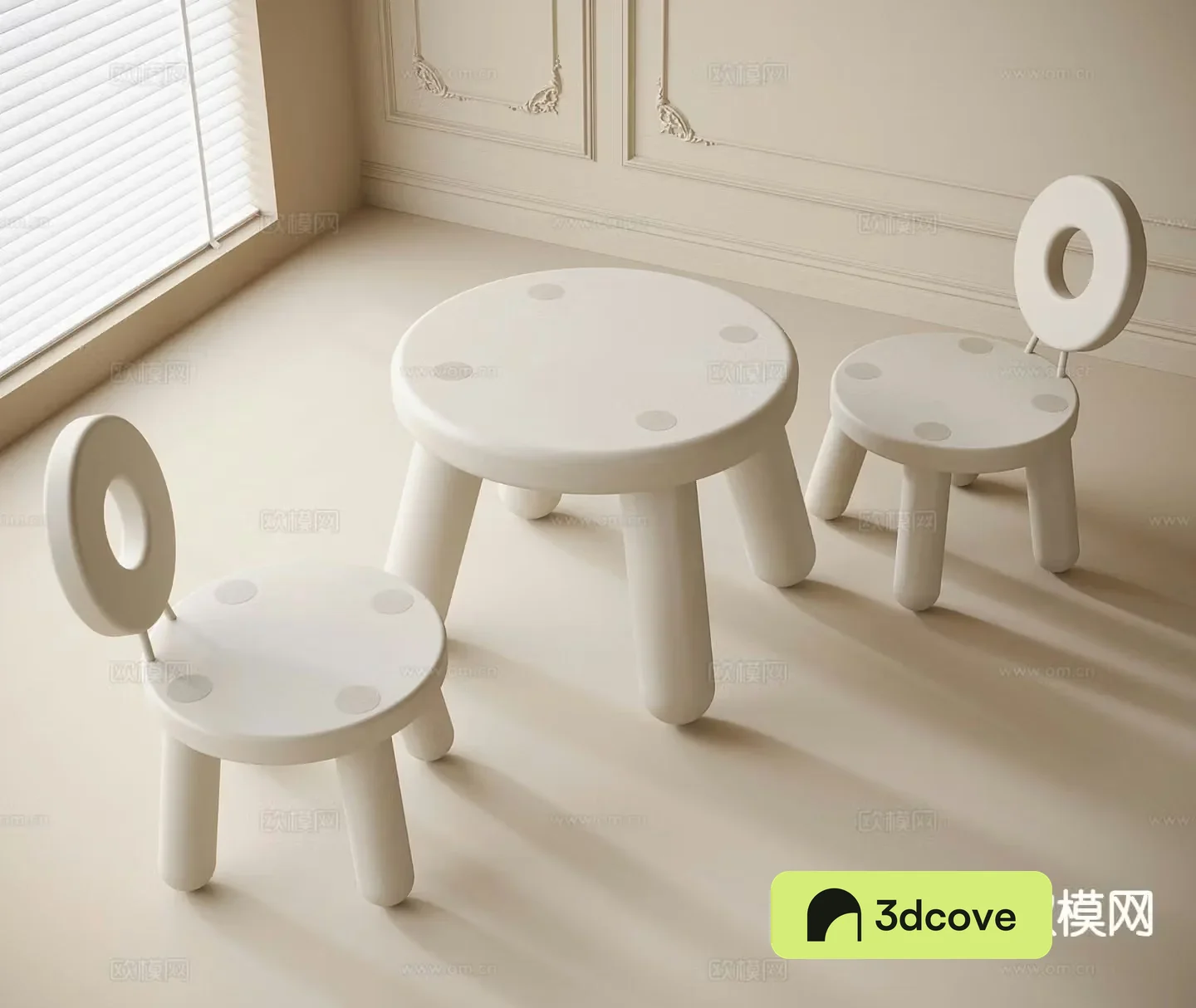 Modern children’s table and chair