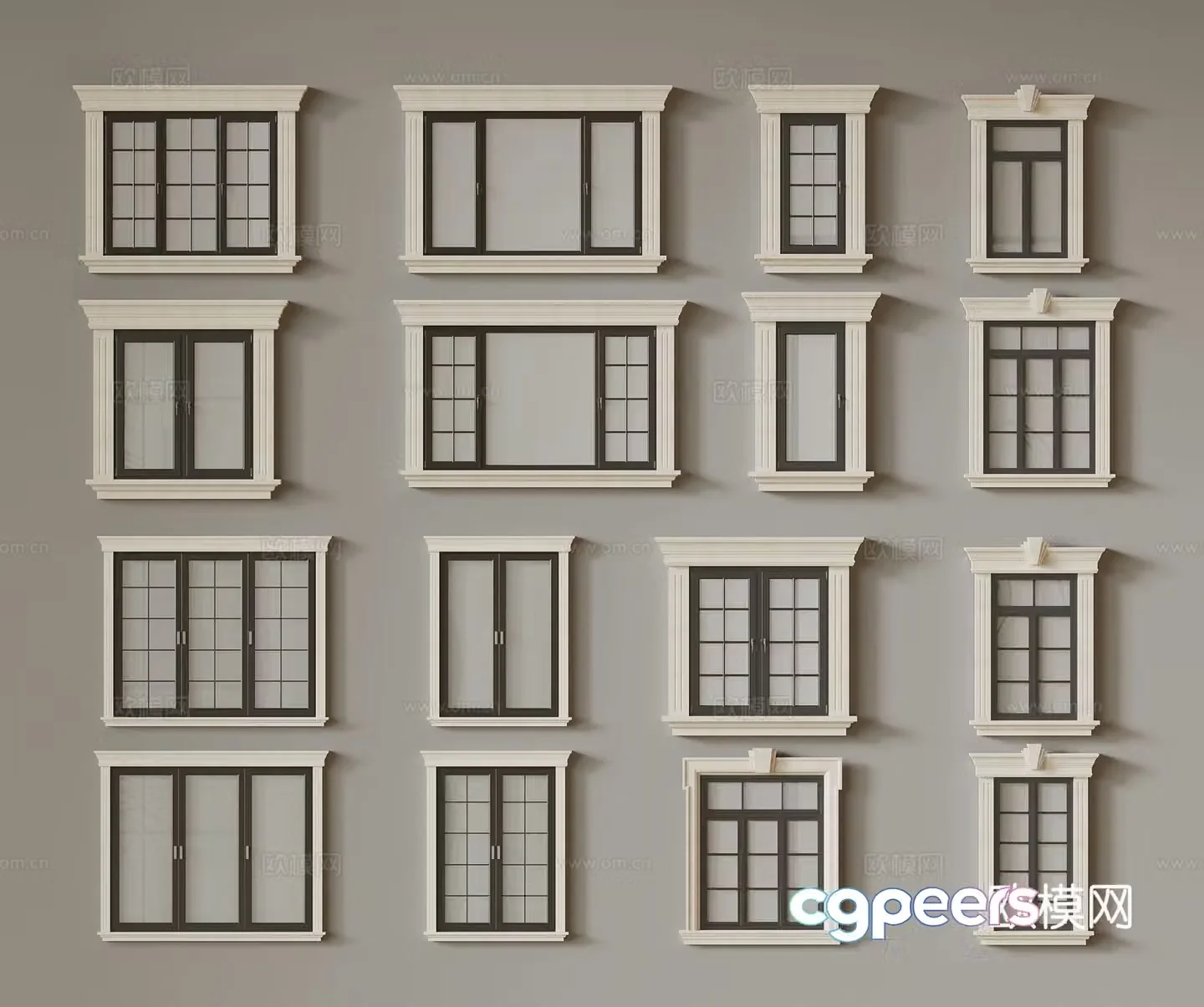 Modern window 3d model