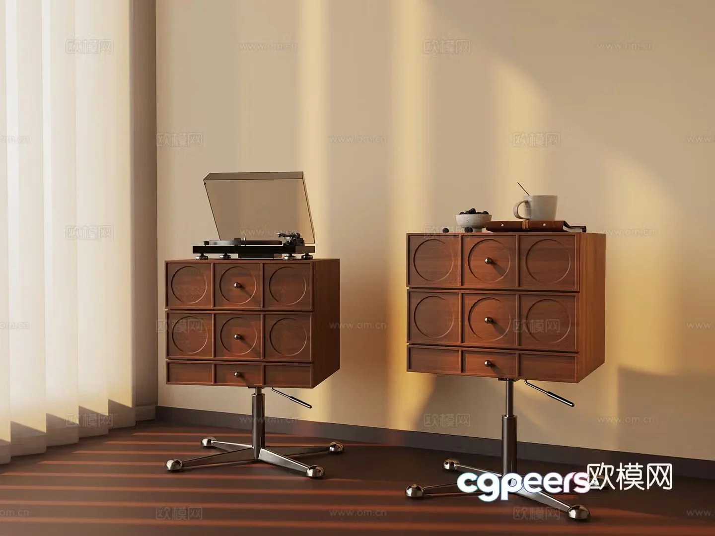 Border table Wasabi Middle Style Border table lifting angle table record machine 3D model