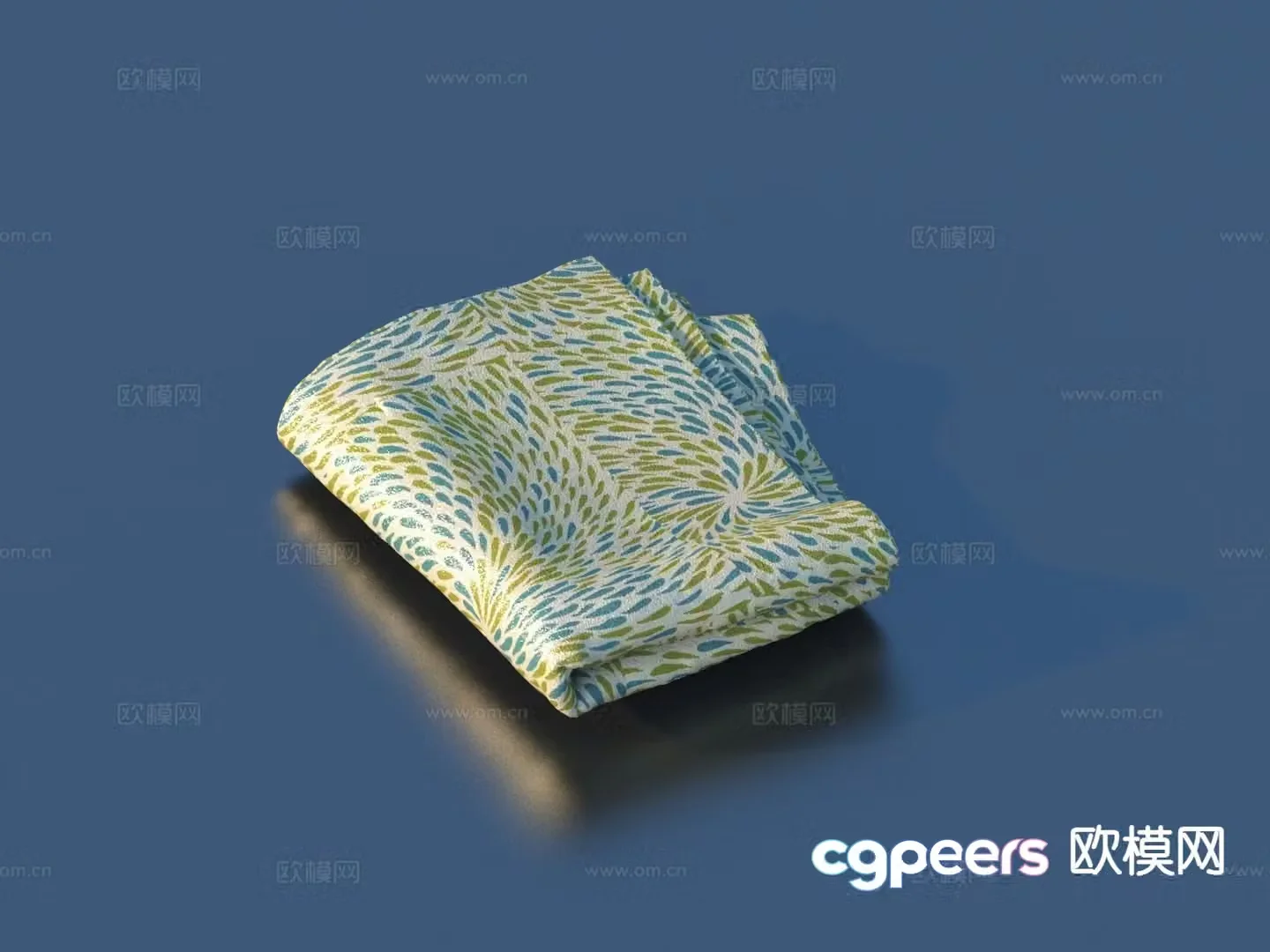 quilt towel cloth 3d model