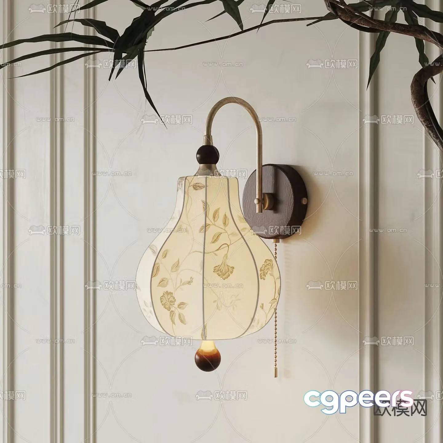 French wall lamp American wall lamp 3d model