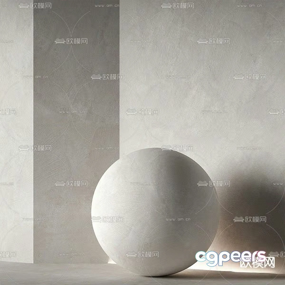Off-white wall paint texture paint art paint plaster material 3D model