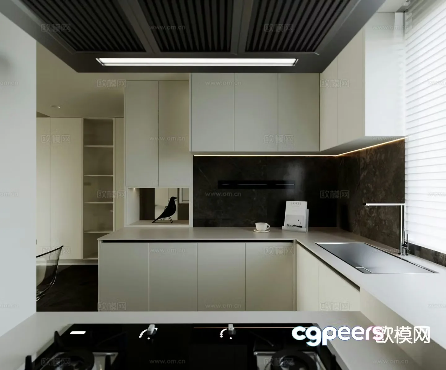 Modern kitchen 3d model