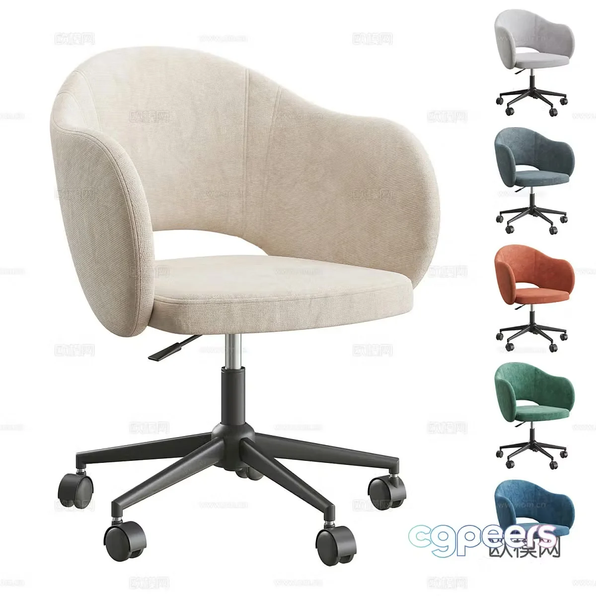 Modern Daisy office chair 3d model