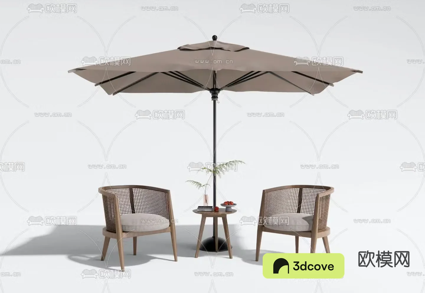 Outdoor sofa rattan sofa parasol