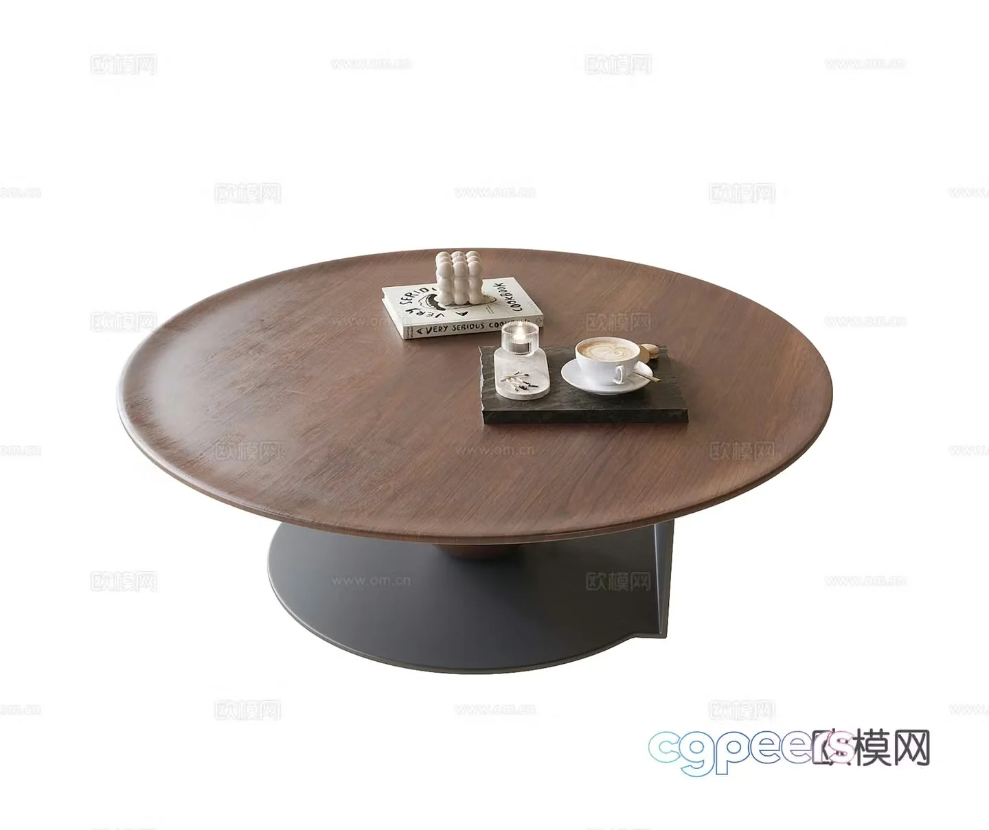 Modern round coffee table 3d model