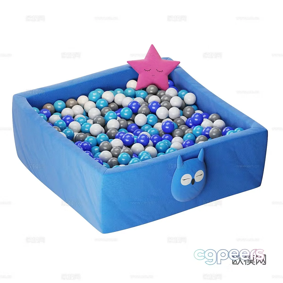 Amusement equipment ball pool ocean ball 3d model