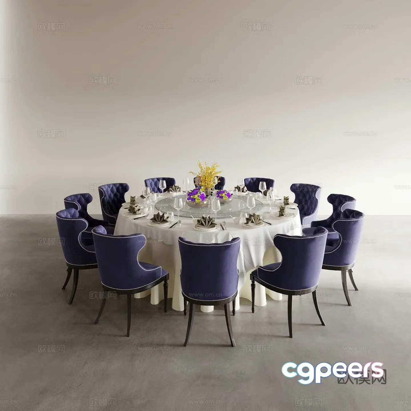 Dining table and chairs living and dining table and chairs dining table and chairs wine table and chair combination round wine table and chair 3D model