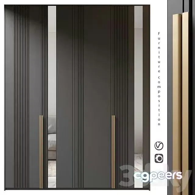 3ds Max Free – Furniture Composition 404