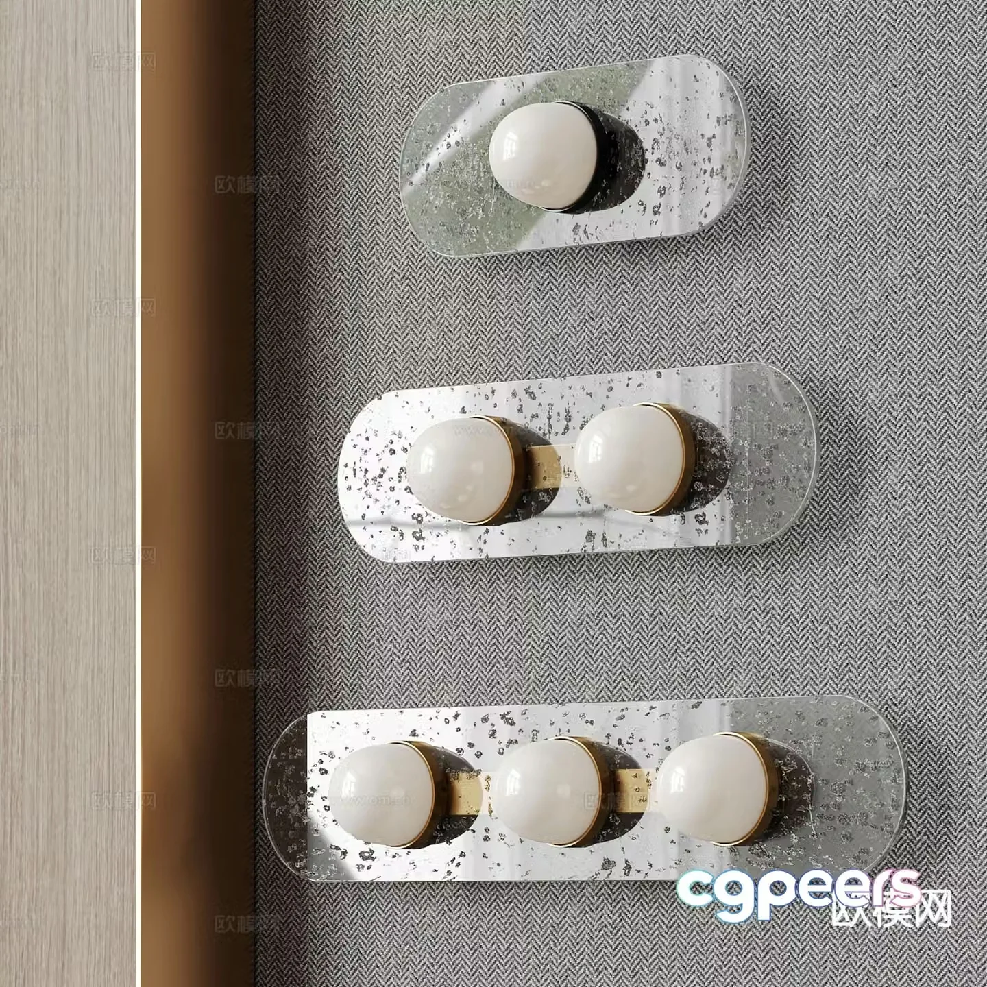 Modern wall light metal wall light 3d model