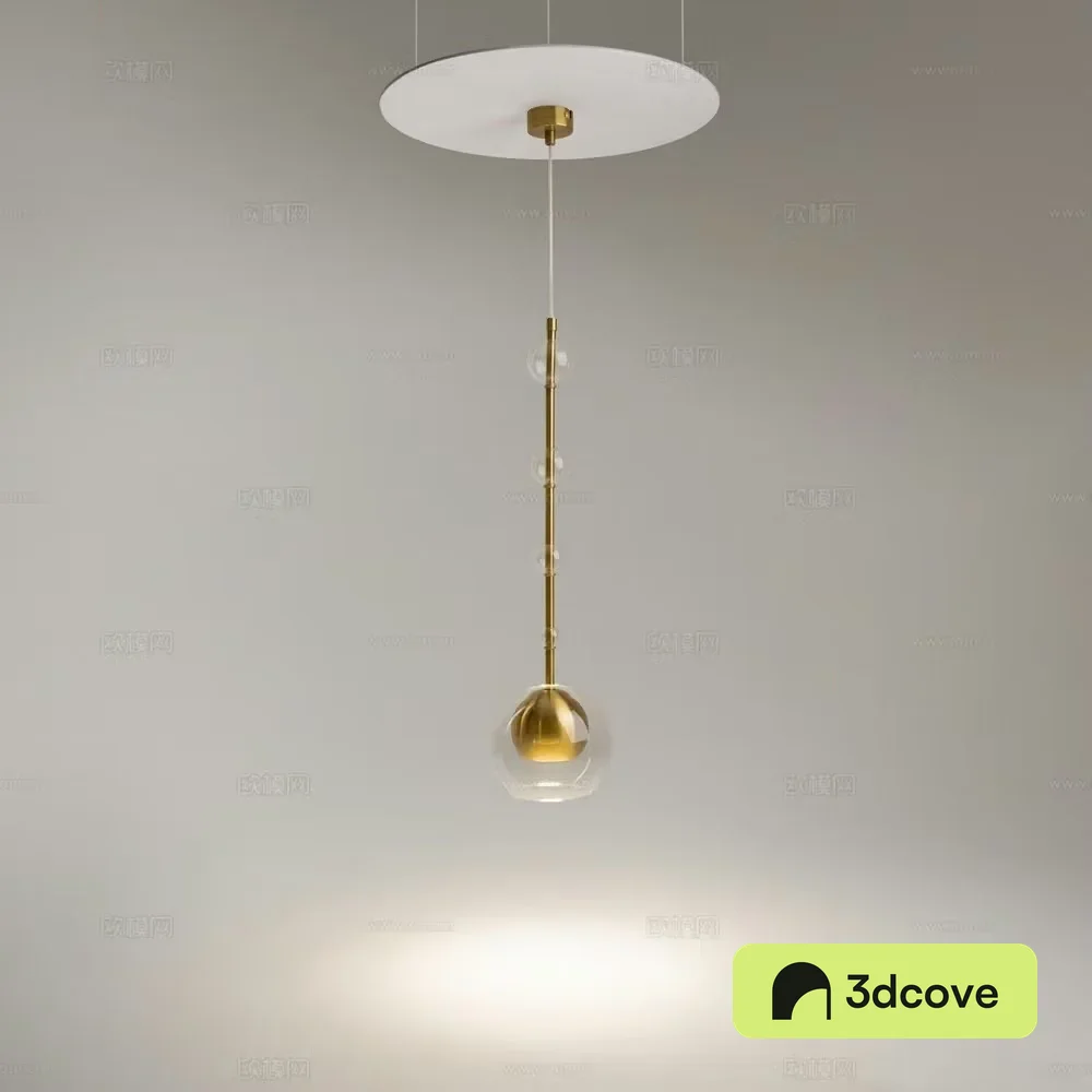 Modern bedside chandelier